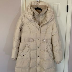 DKNY winter coat in Cream.